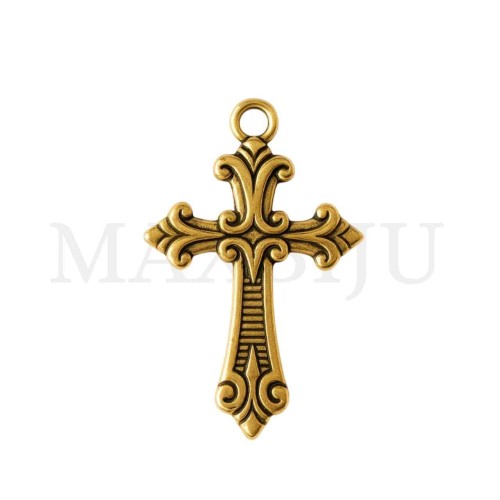 Metal Pendant - Cross 24x35mm