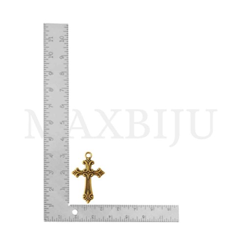 Metal Pendant - Cross 24x35mm