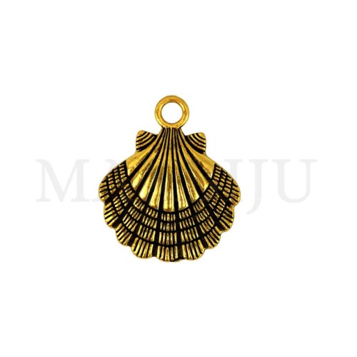 Metal Pendant - Shell 30x36mm