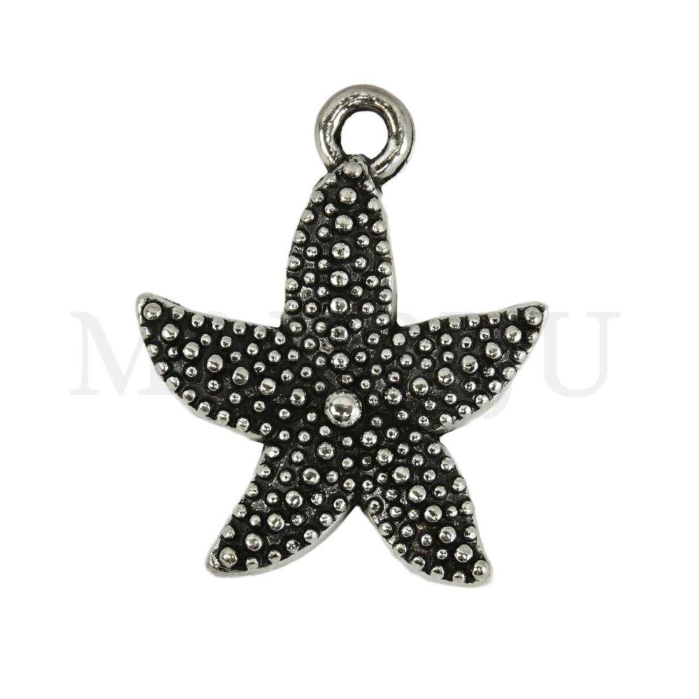 Metal Pendant - Starfish 19x23mm