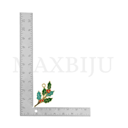 Metal Christmas Pendant 16x32mm