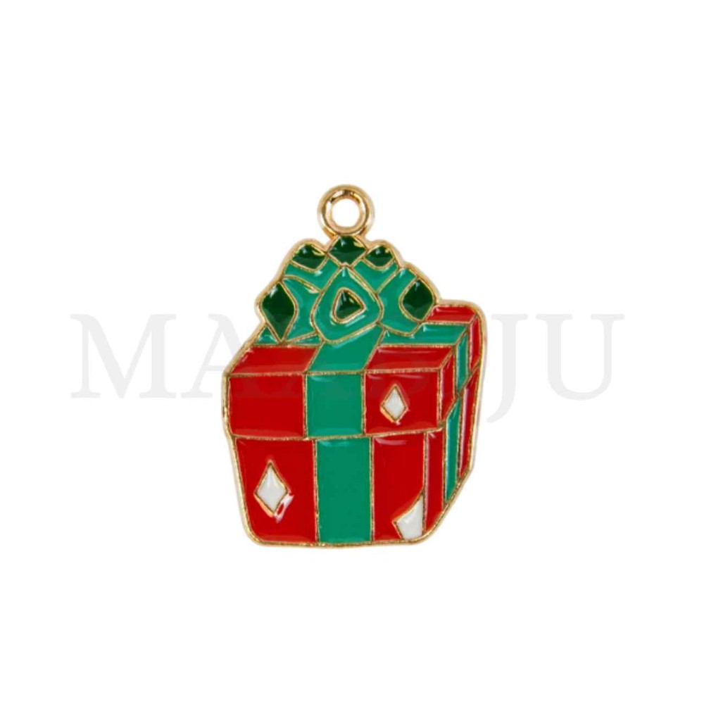 Metal Christmas Gift Pendant 18x25mm