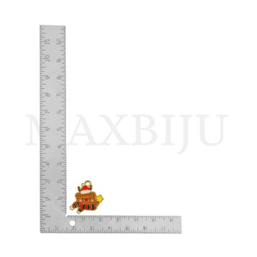 Metal Bear Pendant 20x20mm