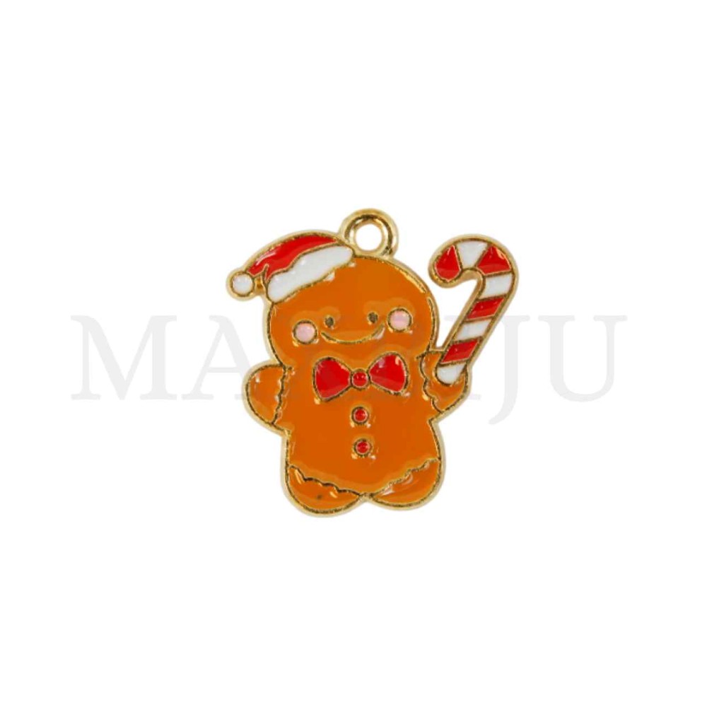 Metal Gingerman Pendant 21x20mm