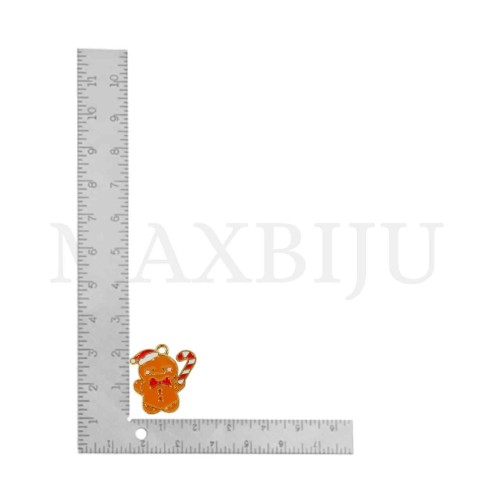 Metal Gingerman Pendant 21x20mm