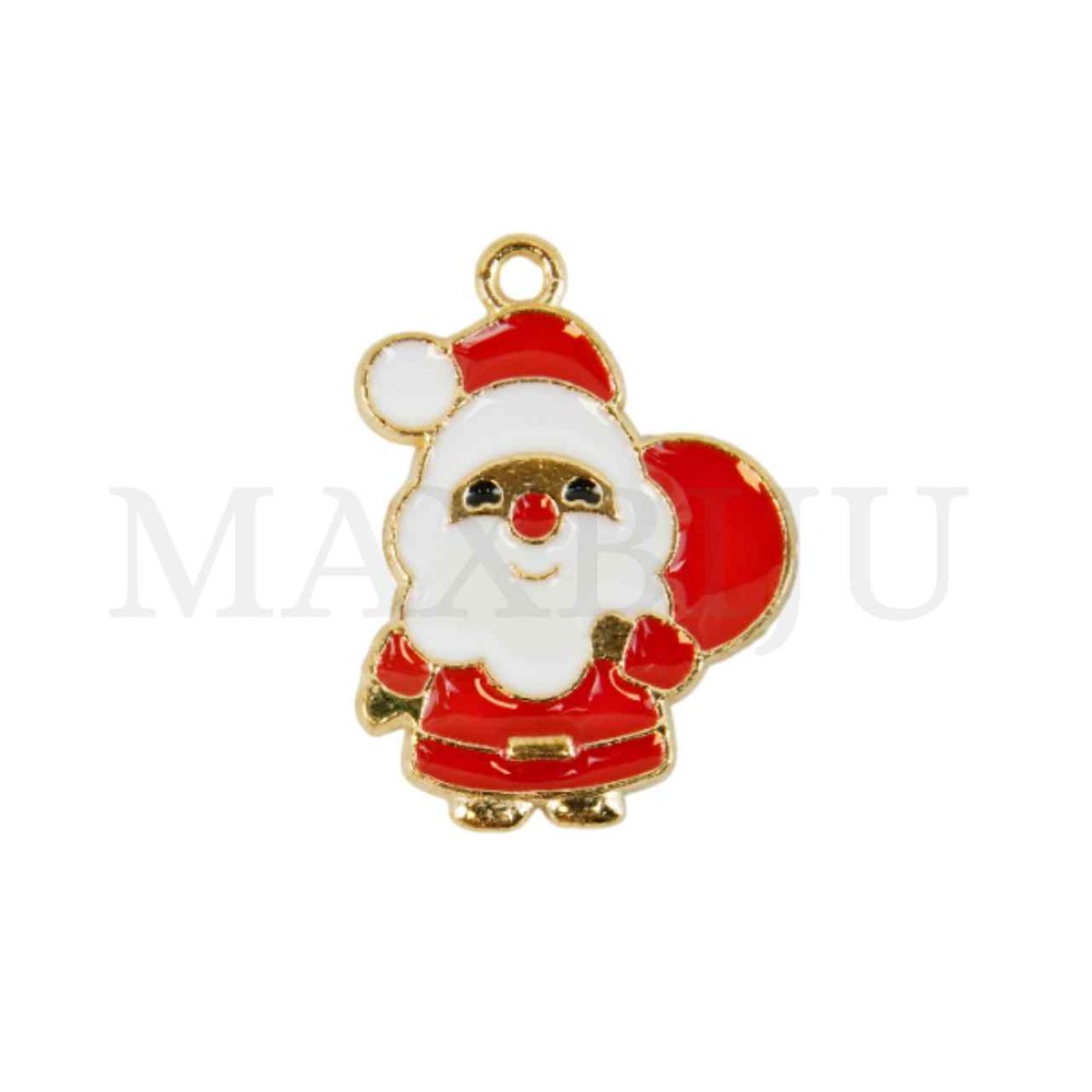 Metal Santa Claus Pendant 17x23mm