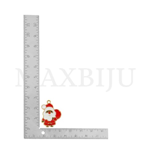 Metal Santa Claus Pendant 17x23mm