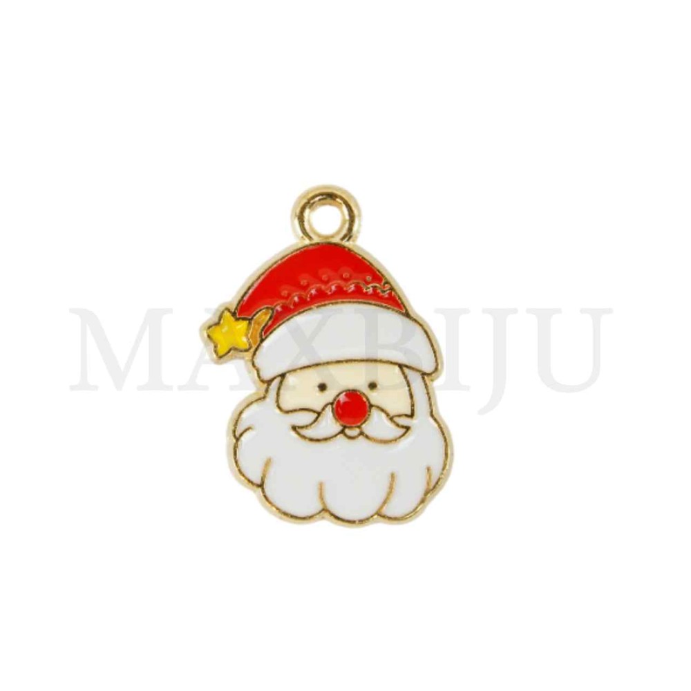 Metal Santa Claus Pendant 14x21mm