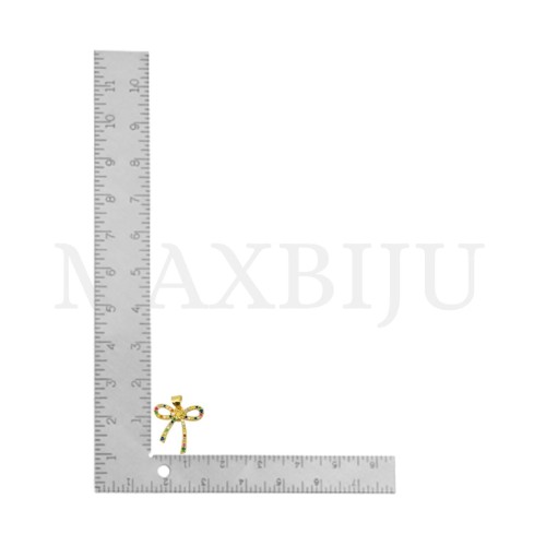 Rhodium-Plated Pendant, 21x20mm.