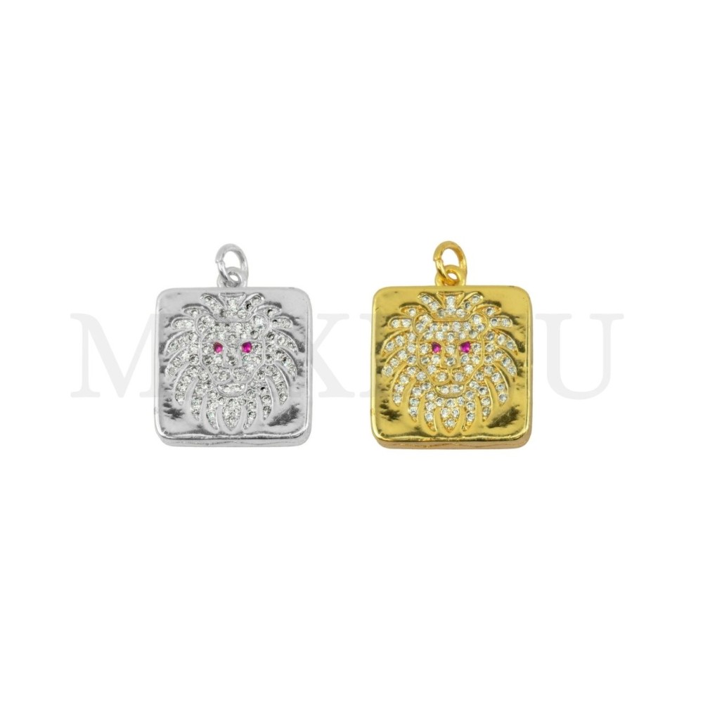 17x17mm rhodium-Plated Pendant.