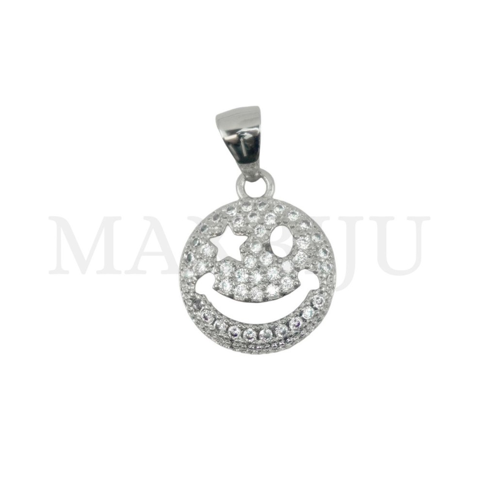 15mm rhodium-Plated Pendant.