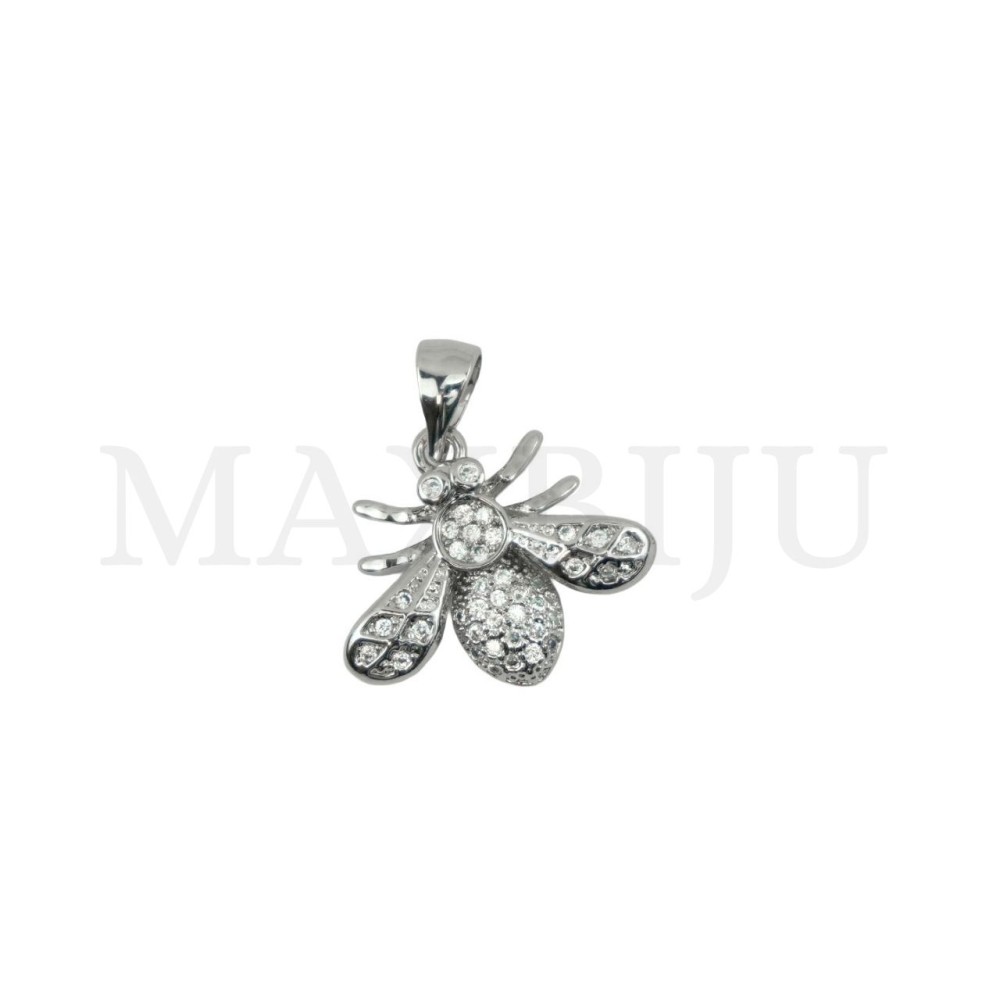19x16mm rhodium-Plated Pendant.