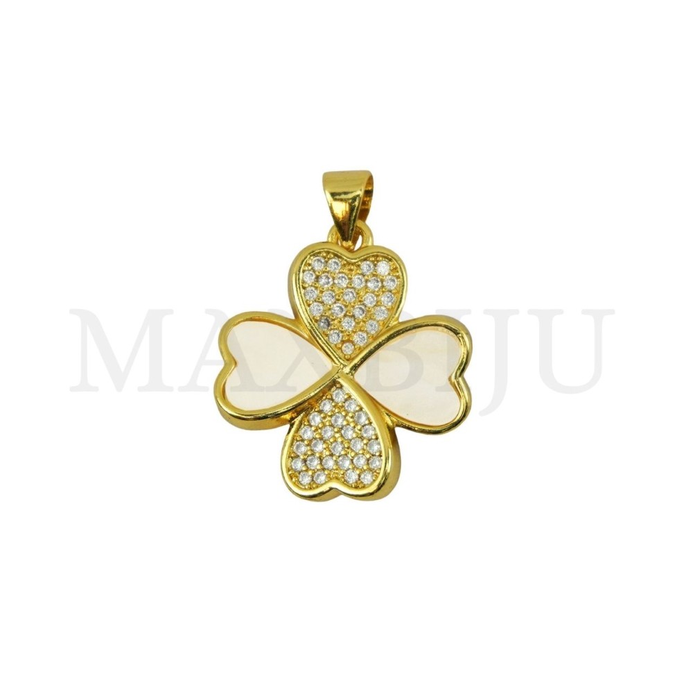 19x22mm rhodium-Plated Pendant.
