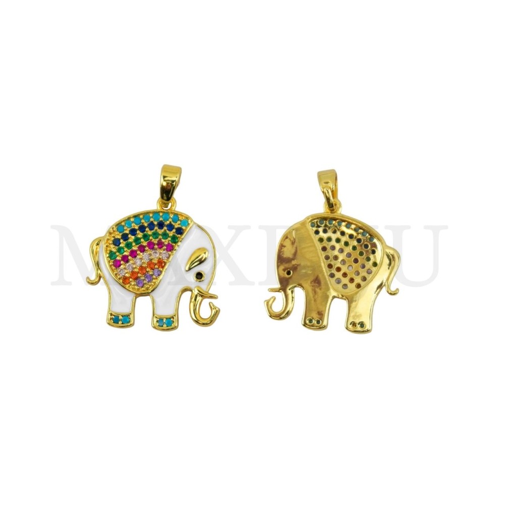 19x19mm rhodium-Plated Pendant.