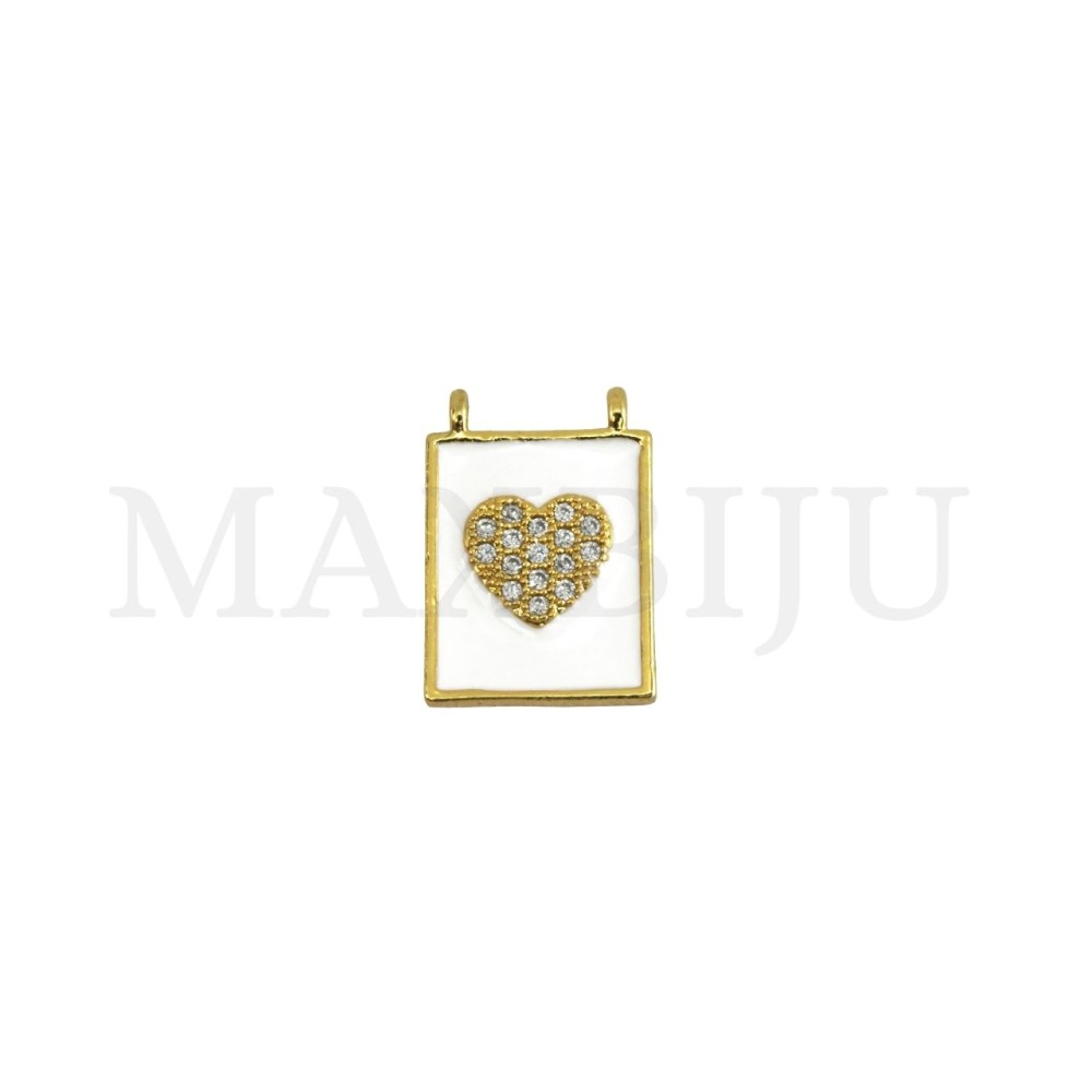 11x16mm rhodium-Plated Pendant.