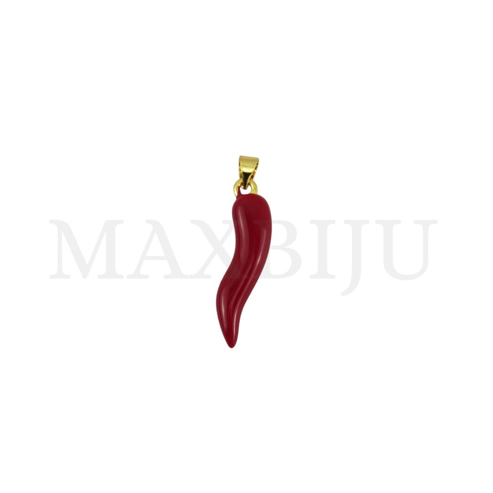Rhodium-Plated Pendant – 7x30mm.