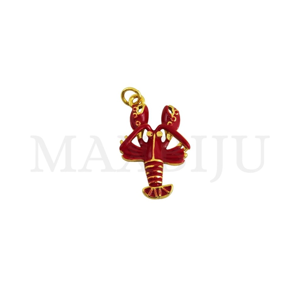 Rhodium-Plated Pendant, 16x26mm.