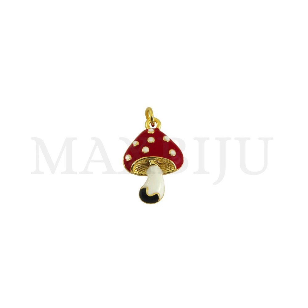 Rhodium-Plated Pendant, 15x23mm.