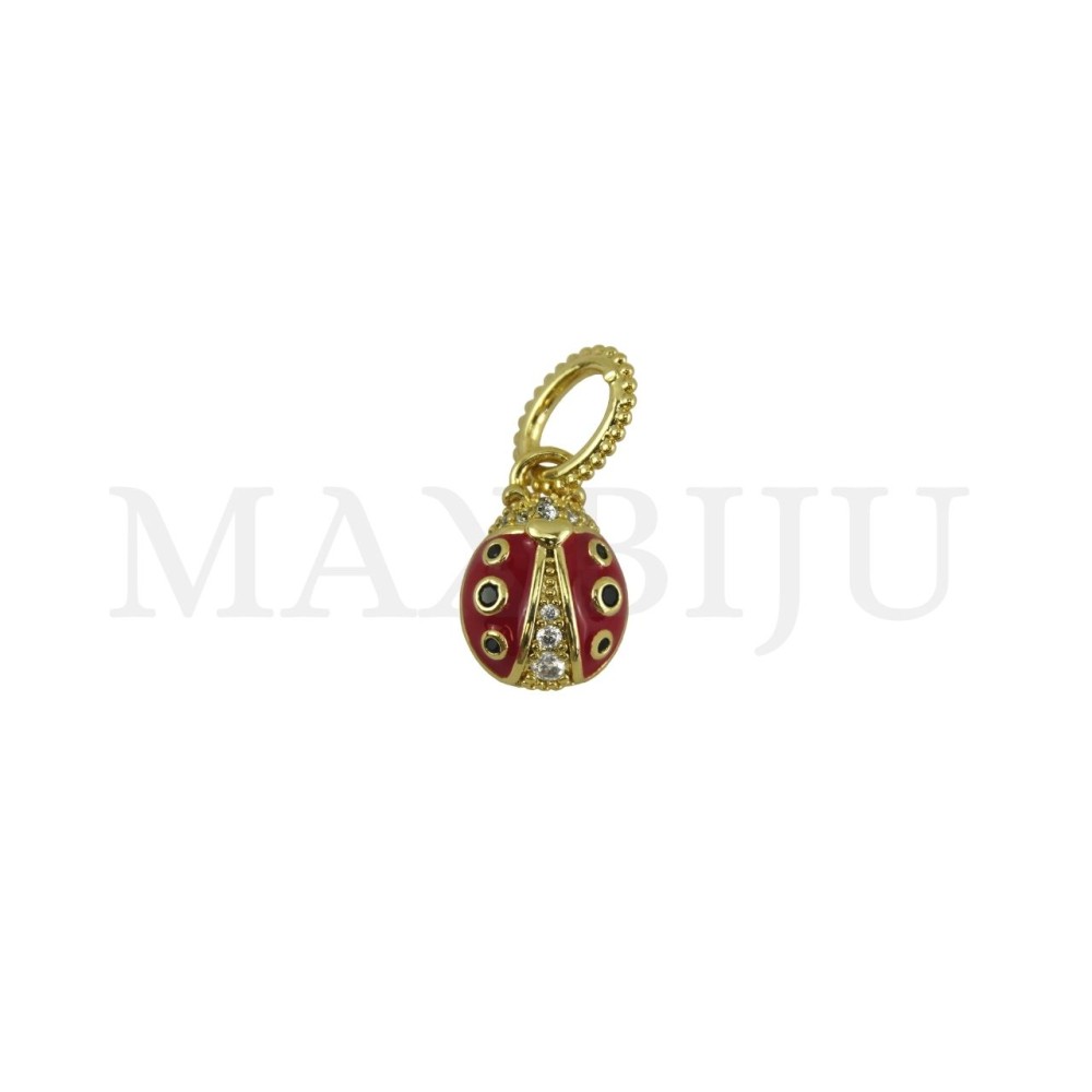 Rhodium-Plated Pendant, 10x20mm.