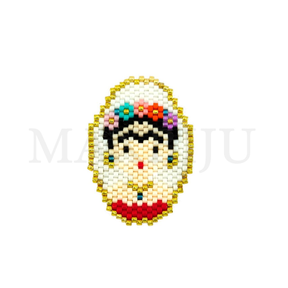 Miyuki Pendant, 28x43mm.