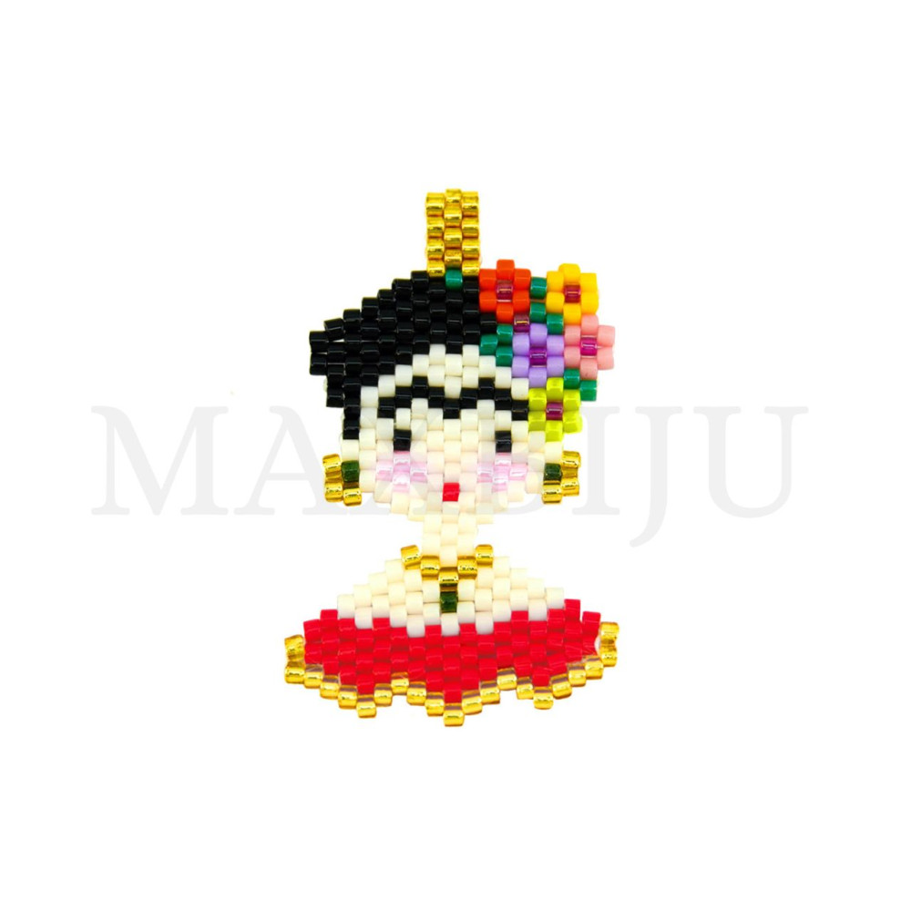 Miyuki Pendant, 24x42mm.