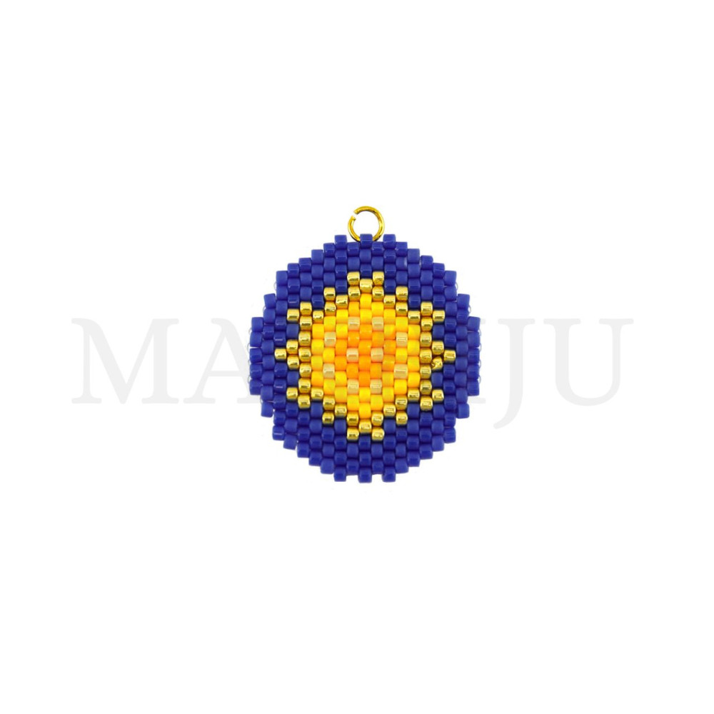 Miyuki Pendant, 25x30mm.
