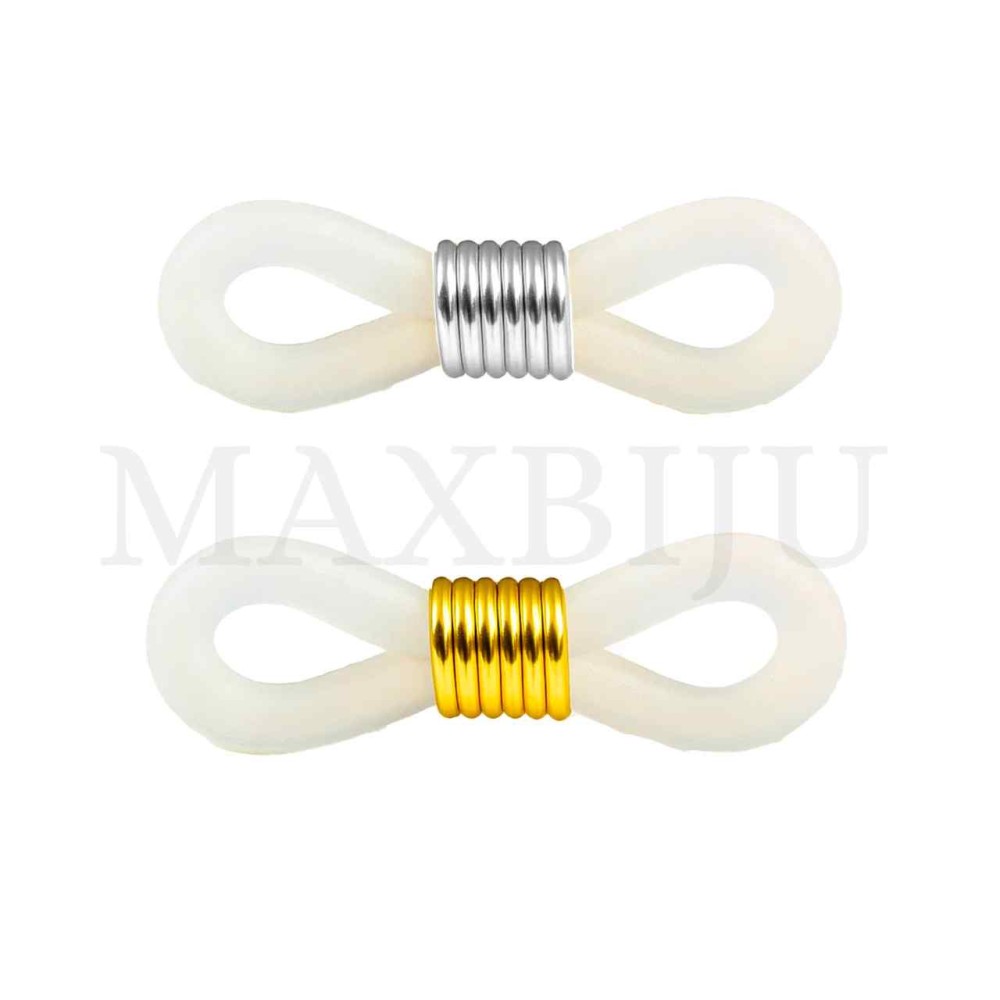 Steel Eyeglass Chains Ends Adjustable Rubber