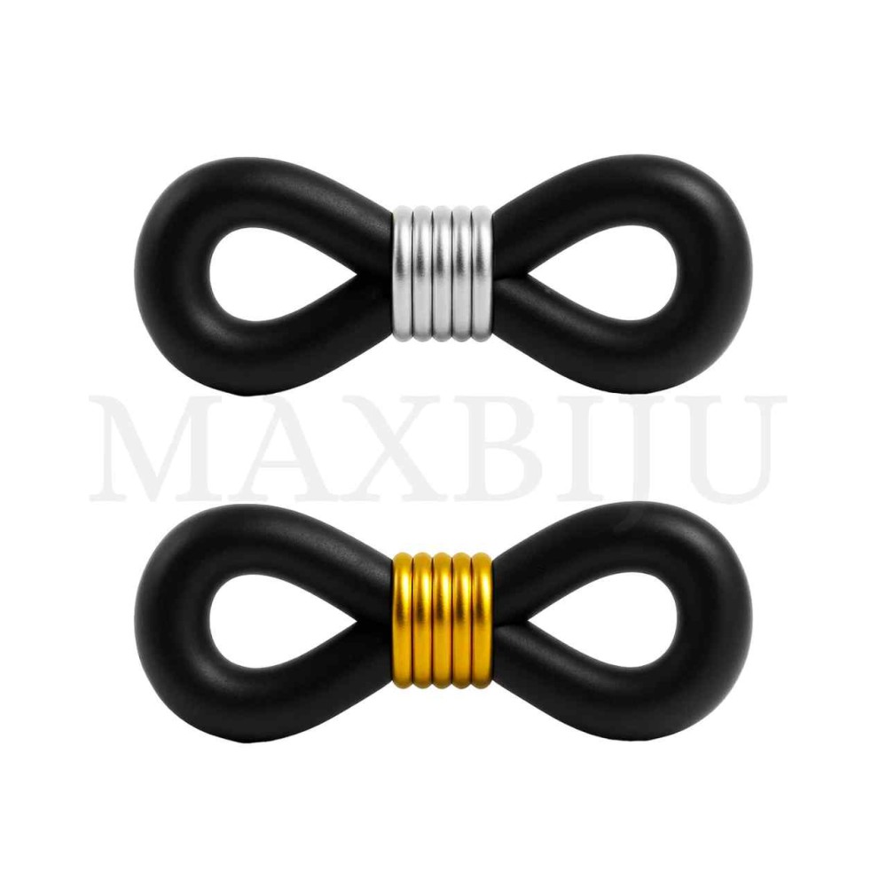 Steel Eyeglass Chains Ends Adjustable Rubber