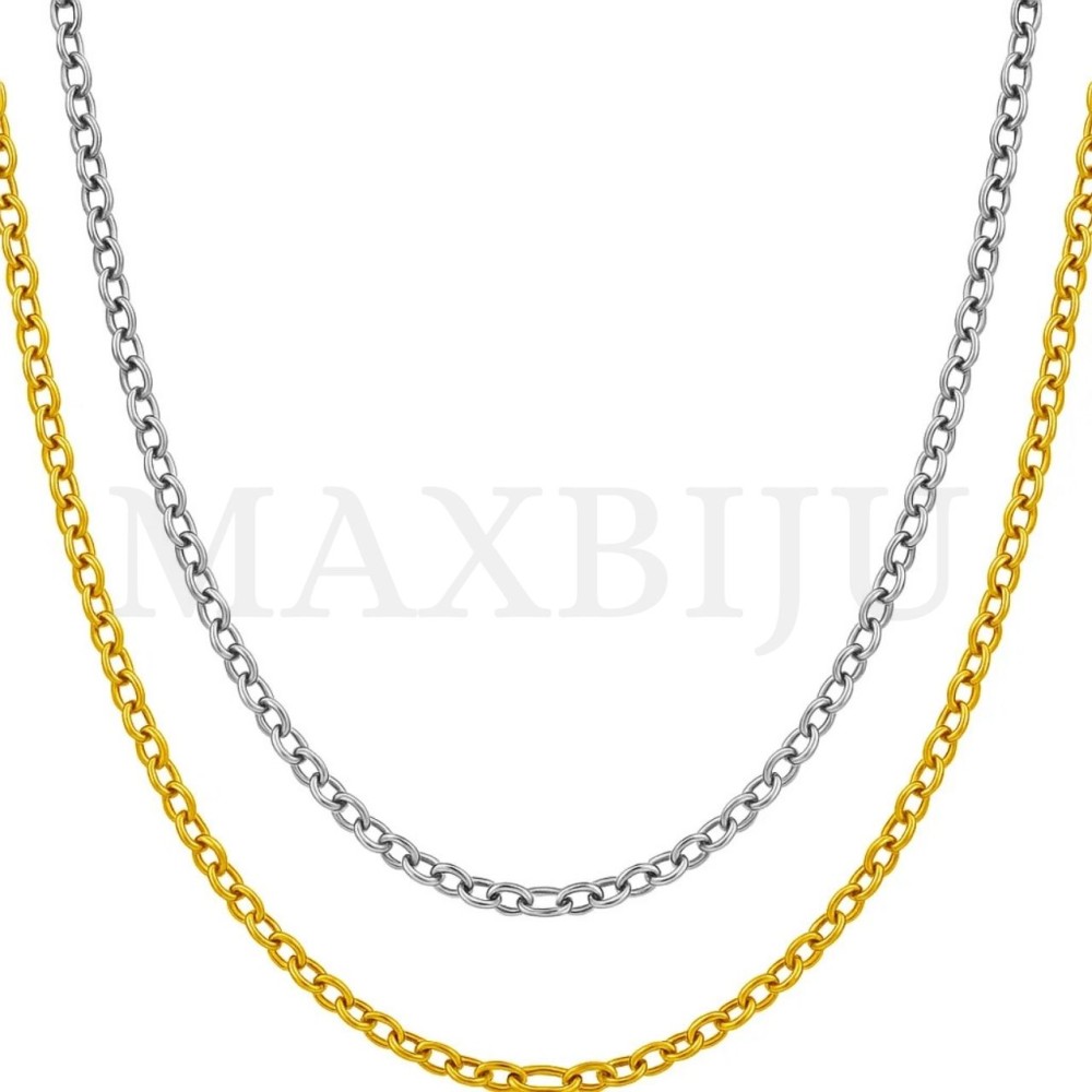 0.5mm Steel Oval Links Chain (45mm)