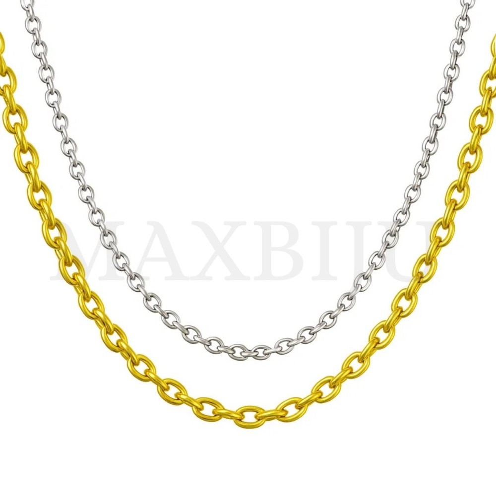 0.8mm Steel Oval Links Chain (45mm)