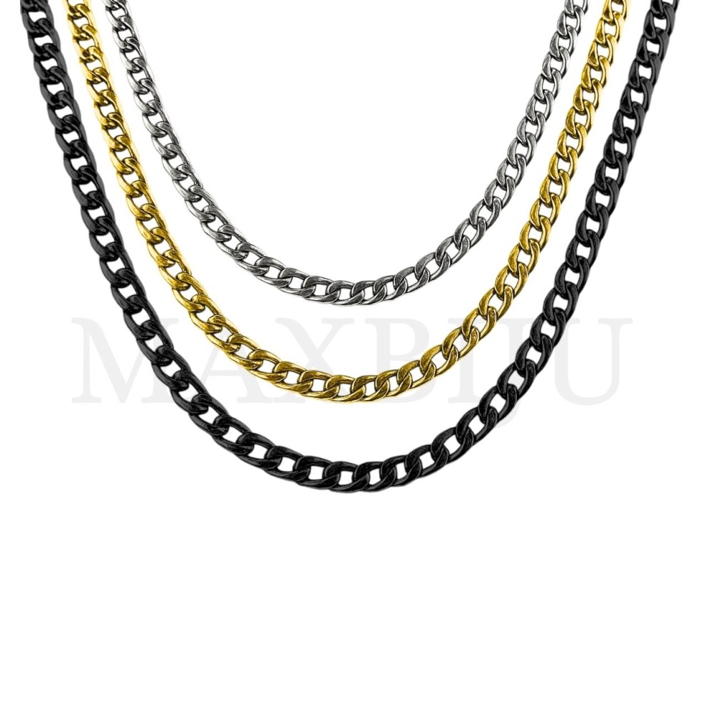 1.2mm NK 3:1 Steel Figaro Links Chain (60mm)