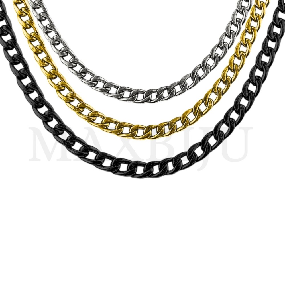 1.6mm NK 3:1 Steel Figaro Links Chain (60mm)