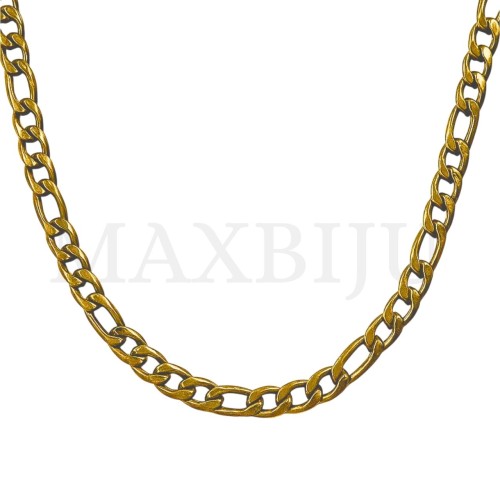 1.6mm NK 3:1 Steel Figaro Links Chain (60mm)