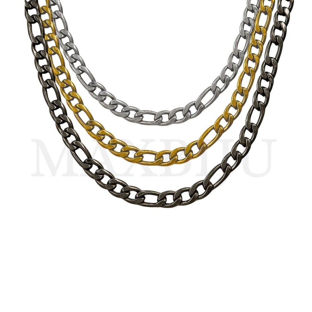 1.6mm NK 1:1 Steel Figaro Links Chain (60mm)