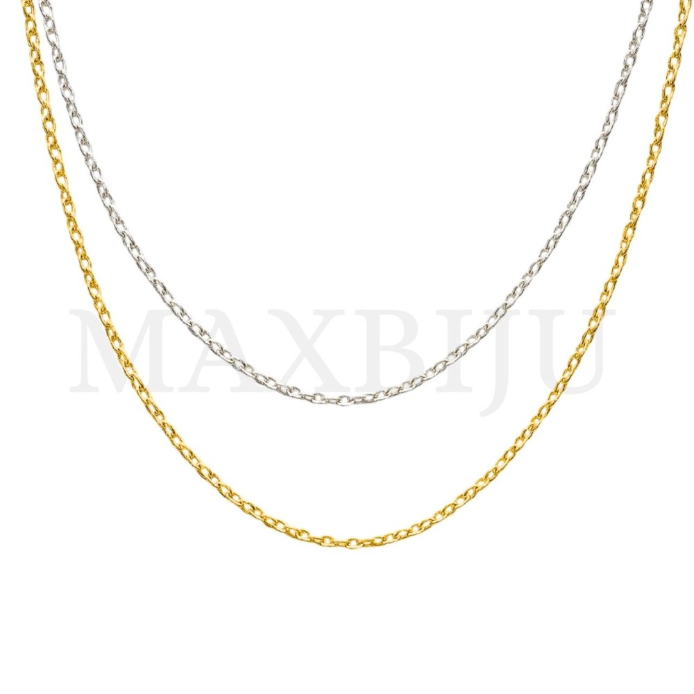 0.5mm Steel Cable Chain (45mm) - 12 pieces