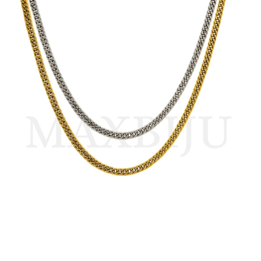 0.5mm Steel Oval Links Rope Chain (45mm) - 12 pieces