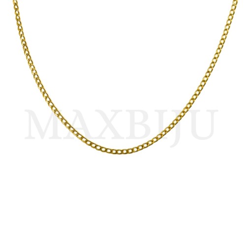 0.4mm Steel Flat Oval Plate Links Chain (45mm) - 12 pieces