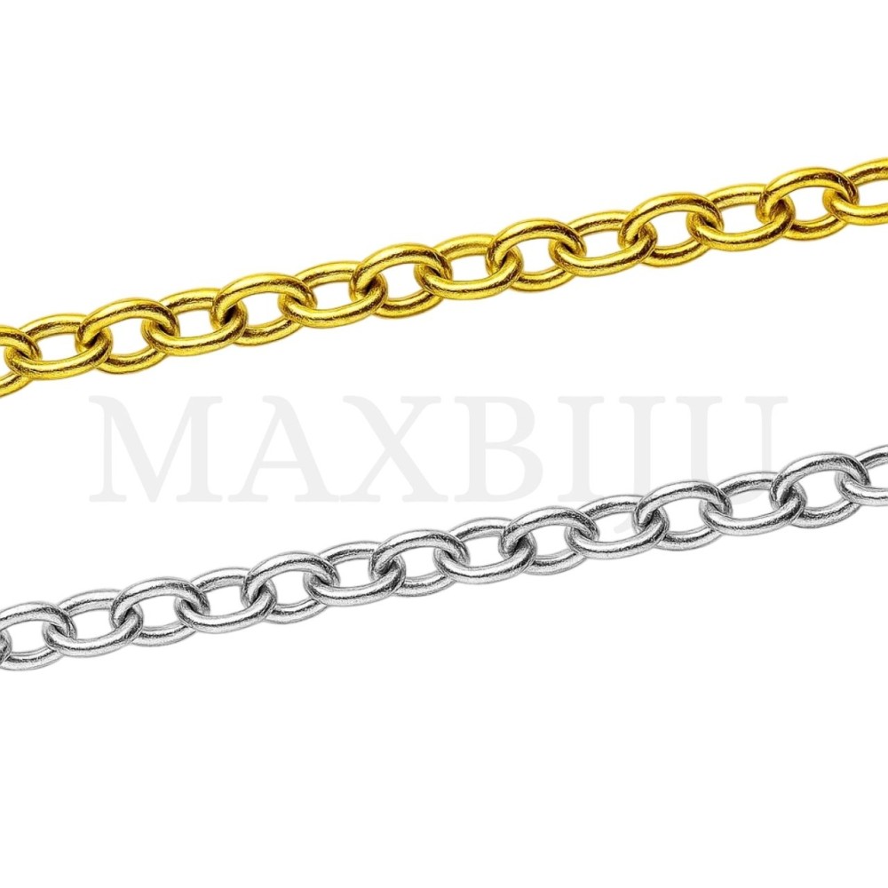0.3mm Steel Oval Links Chain - Coil