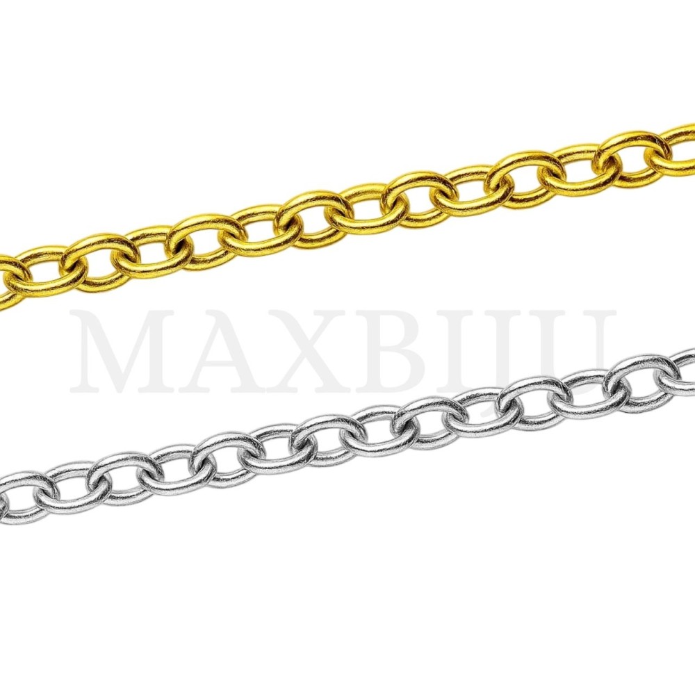 0.5mm Steel Oval Links Chain  - Coil