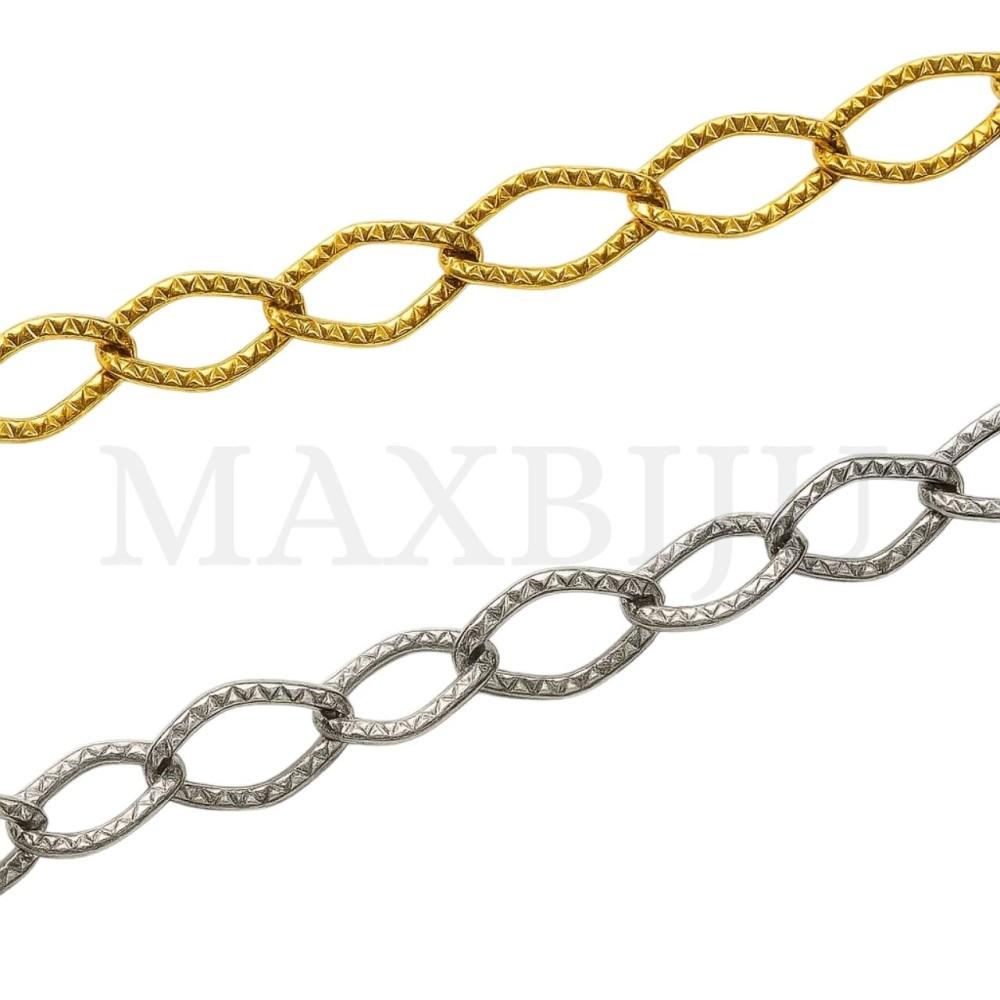 1.0x7x10 Stainless Steel Crimped Oval Link Chain - Coil