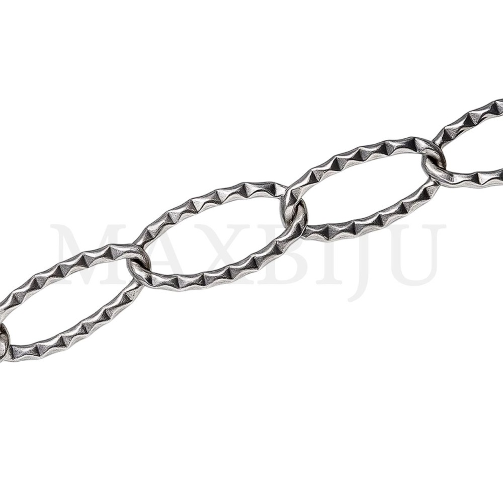 1.0x7x15 Stainless Steel Crimped Oval Link Chain - Coil