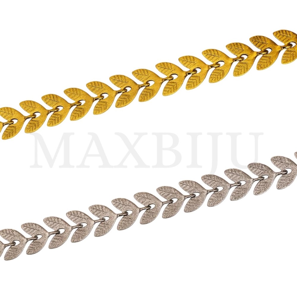 Stainless Steel Crimped Chevron Chain - Coil
