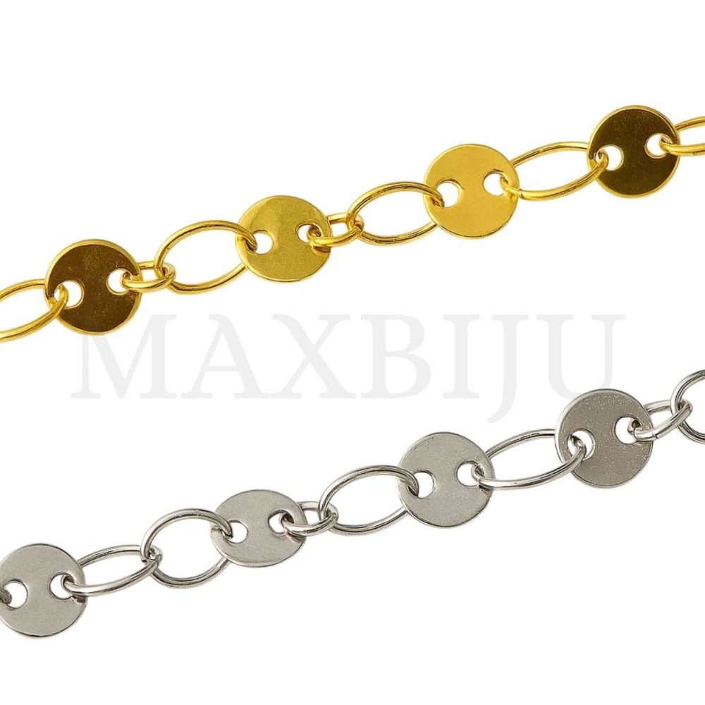 4mm Stainless Steel Coin Chain - Coil