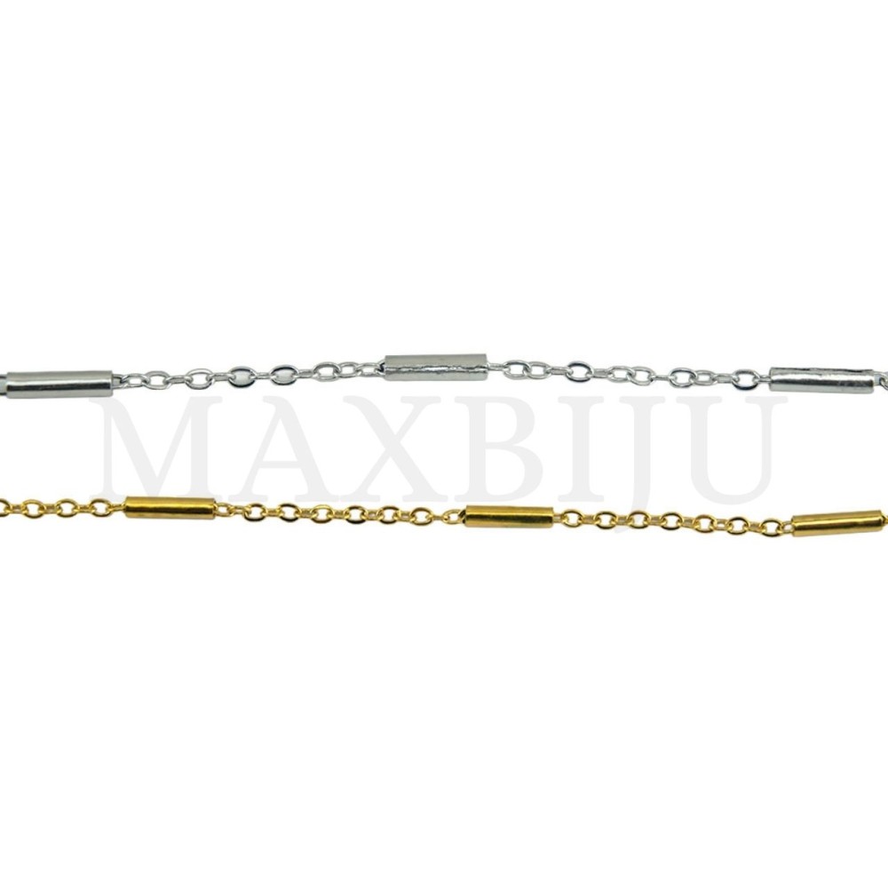 0.4mm Flat Oval Link Wire with Tubes - Spool
