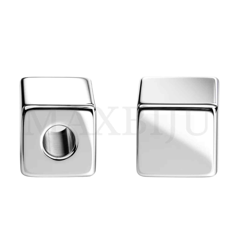 Stainless Steel Cube Beads 6mm