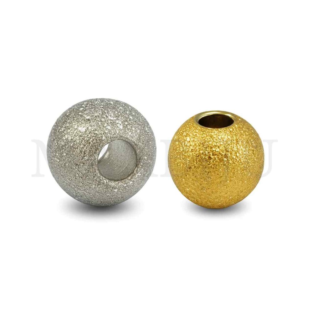 Matte Steel Round Beads 6mm