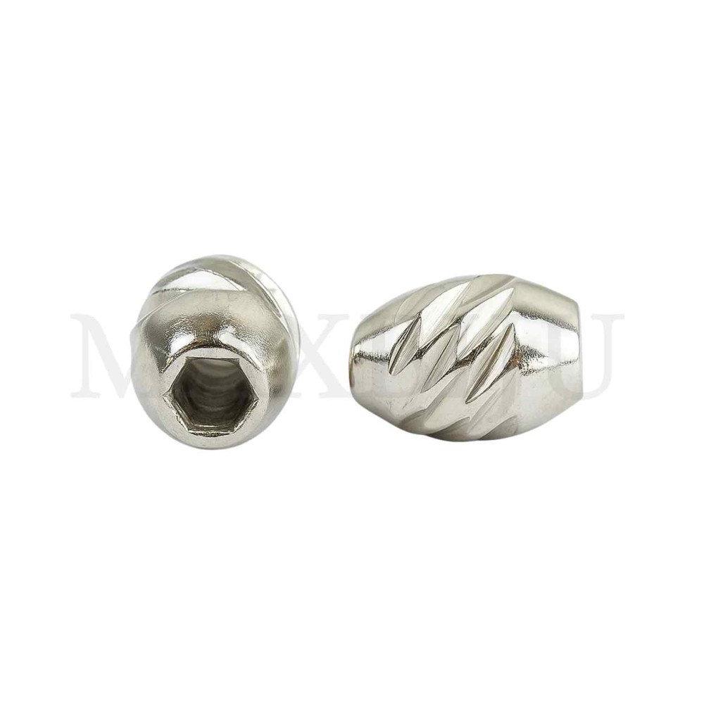 Stainless Steel Bead with Pattern