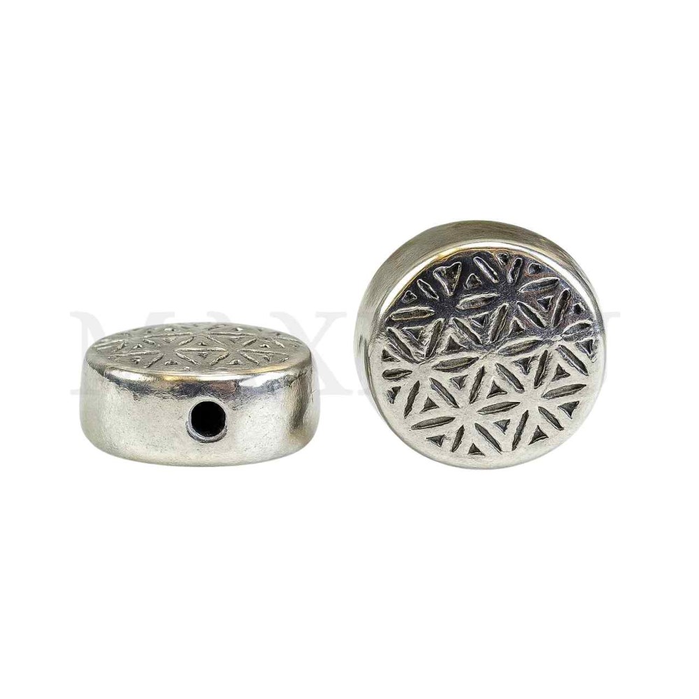 Stainless Steel Round Bead with Pattern