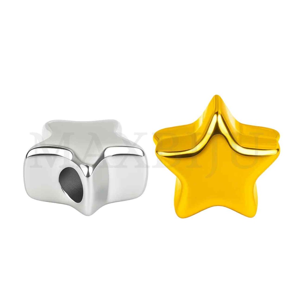 Stainless Steel Star Bead