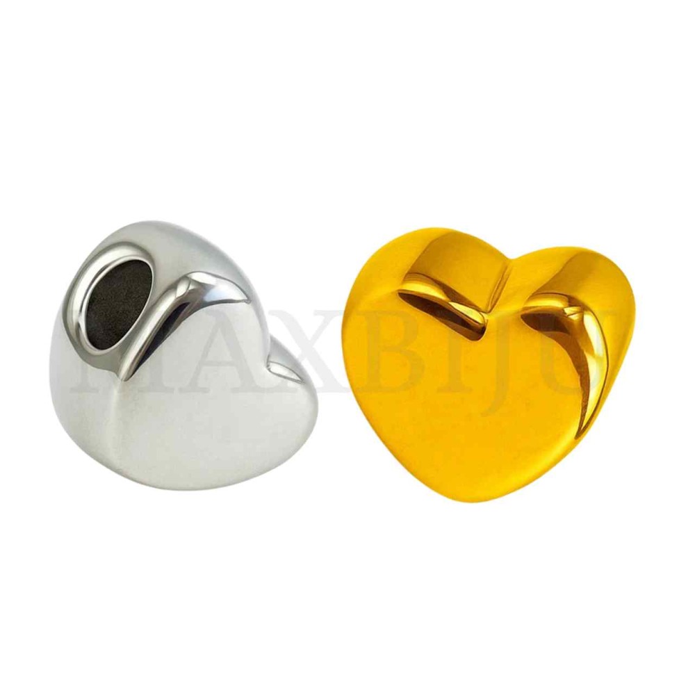 Stainless Steel Heart Bead